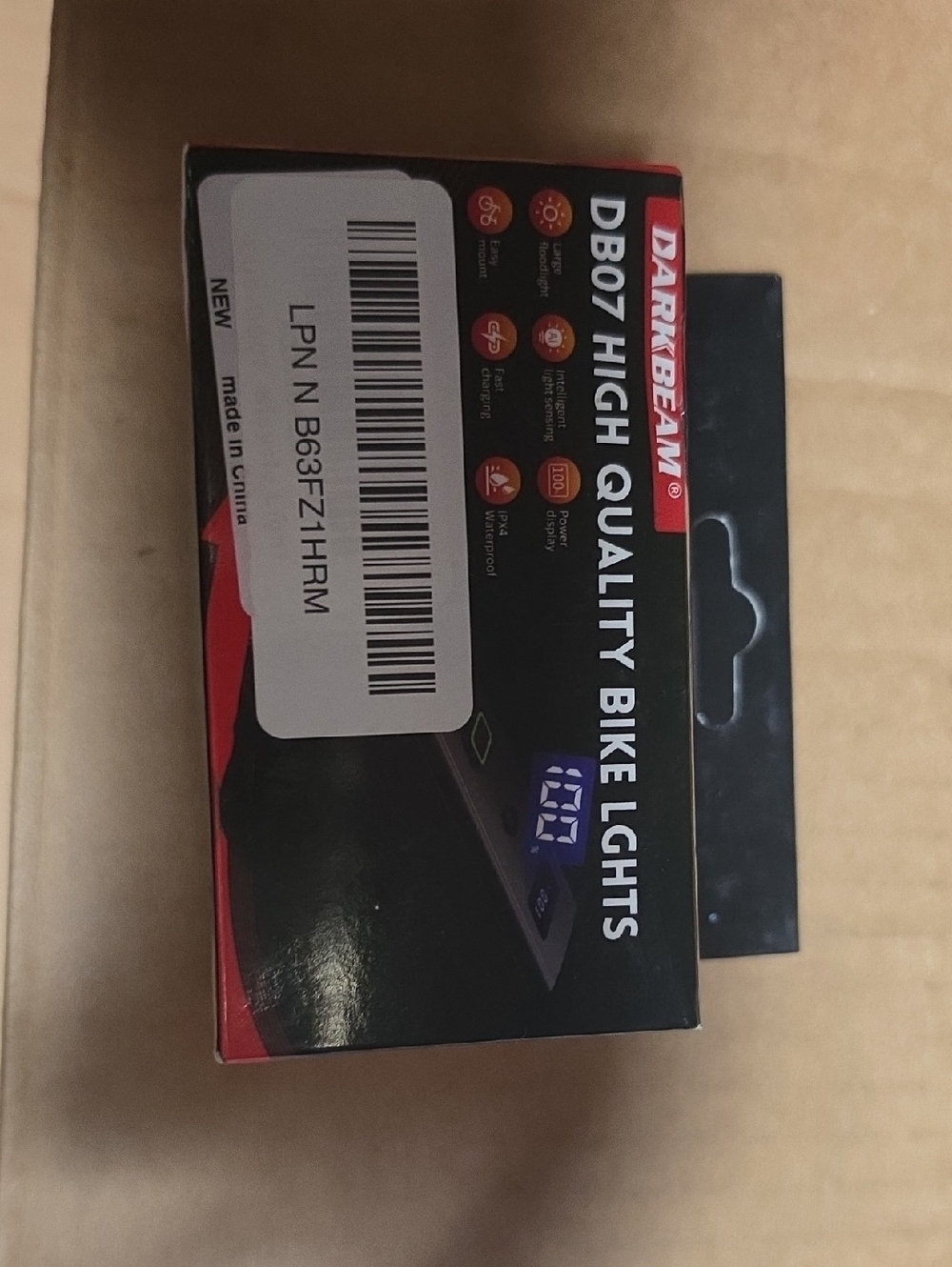 Darkbeam DB07 High Quality Bike Lights - Black and Red Packaging